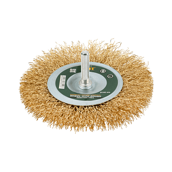 Корщетка-колесо со штифтом. волнистая проволока 100мм 38510 